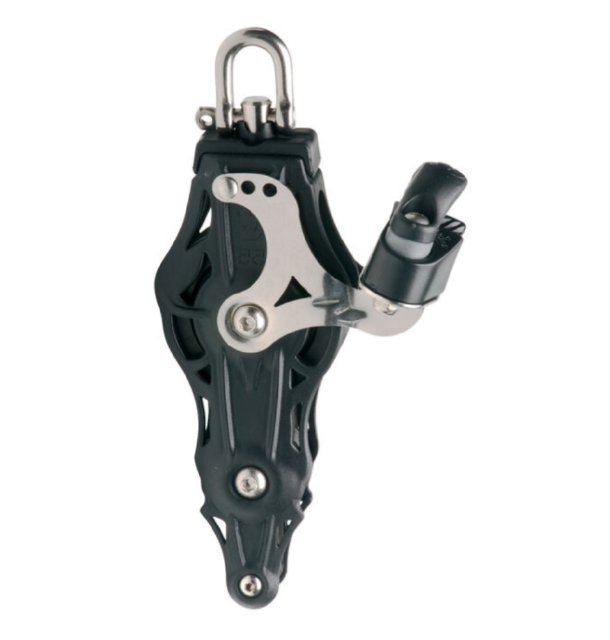 Fiddle plain bearing block, sheave 55, swivel head, becket & cam